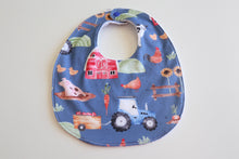 Load image into Gallery viewer, Blue Farmyard Bib