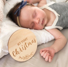 Load image into Gallery viewer, “My First Christmas” Milestone Plaque