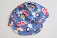 Load image into Gallery viewer, Blue Farmyard Bib