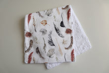 Load image into Gallery viewer, Boho Palm Leaf Burp Cloth