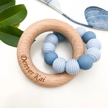 Load image into Gallery viewer, BEEHIVE Silicone and Beech Wood Teether