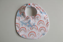 Load image into Gallery viewer, Rainbow Whales Bib