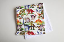 Load image into Gallery viewer, Boris Dinosaur Burp Cloth