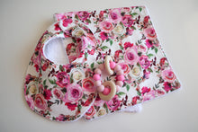 Load image into Gallery viewer, Pretty Pink Roses Burp Cloth