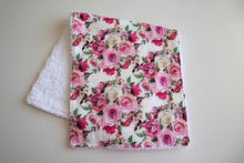 Load image into Gallery viewer, Pretty Pink Roses Burp Cloth