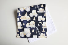 Load image into Gallery viewer, Riley Navy Burp Cloth