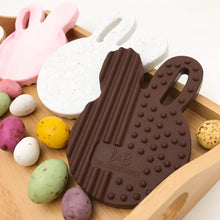 Load image into Gallery viewer, Easter CHOCOLATE BUNNY Silicone Teething Disc
