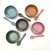 Load image into Gallery viewer, Silicone Scoop Bowl and Spoon Set