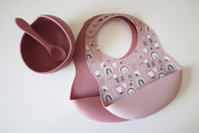 Load image into Gallery viewer, Rainbow & Rose Baby Dinner Set
