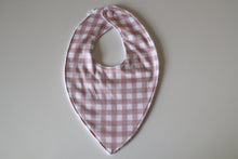 Load image into Gallery viewer, Rose Pink Gingham Bib