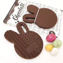 Load image into Gallery viewer, Easter CHOCOLATE BUNNY Silicone Teething Disc