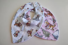 Load image into Gallery viewer, Winnie the Pooh Christmas Bib Blue
