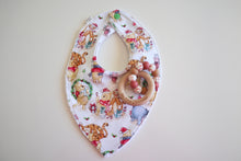 Load image into Gallery viewer, Winnie the Pooh Christmas Bib White
