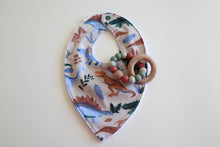 Load image into Gallery viewer, Brown Dinosaur Bib
