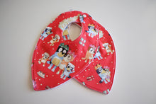 Load image into Gallery viewer, Bluey Christmas Bib Red
