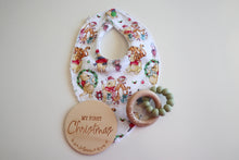 Load image into Gallery viewer, Winnie the Pooh Christmas Bib White

