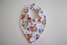 Load image into Gallery viewer, Winnie the Pooh Christmas Bib White
