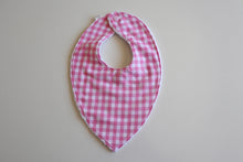 Load image into Gallery viewer, Pink Gingham Bib
