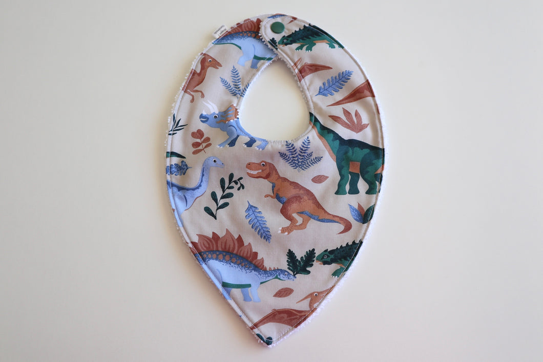 Brown Dinosaur Bib