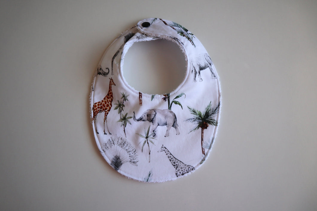 Grey Safari Bib