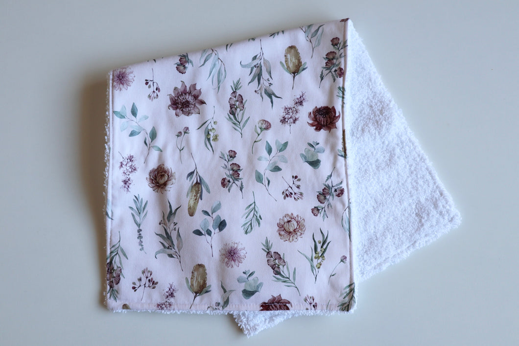 Bush Blossom Burp Cloth