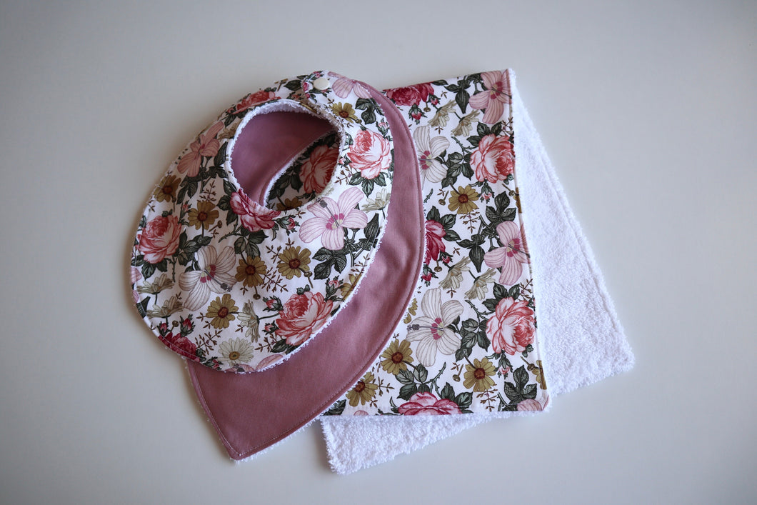Aurora Pink Burp Cloth