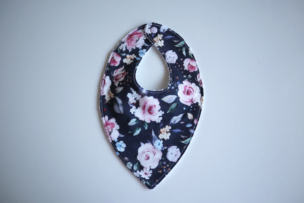 Posie Navy Bib