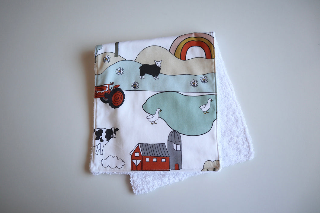 Barnyard Burp Cloth