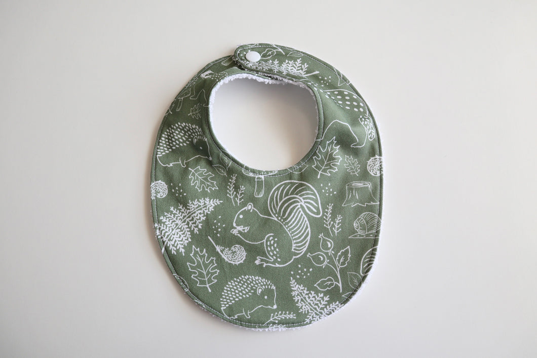 Green Woodland Bib
