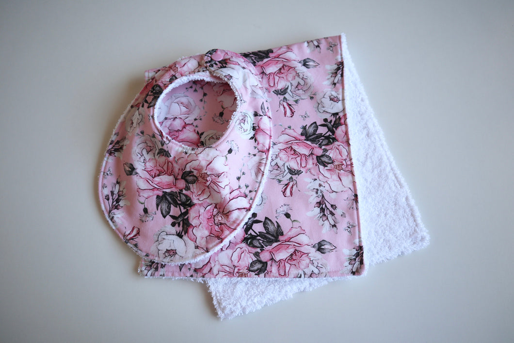 Alaska Pink Burp Cloth