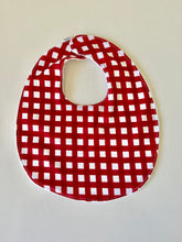 Load image into Gallery viewer, Red Gingham Bib
