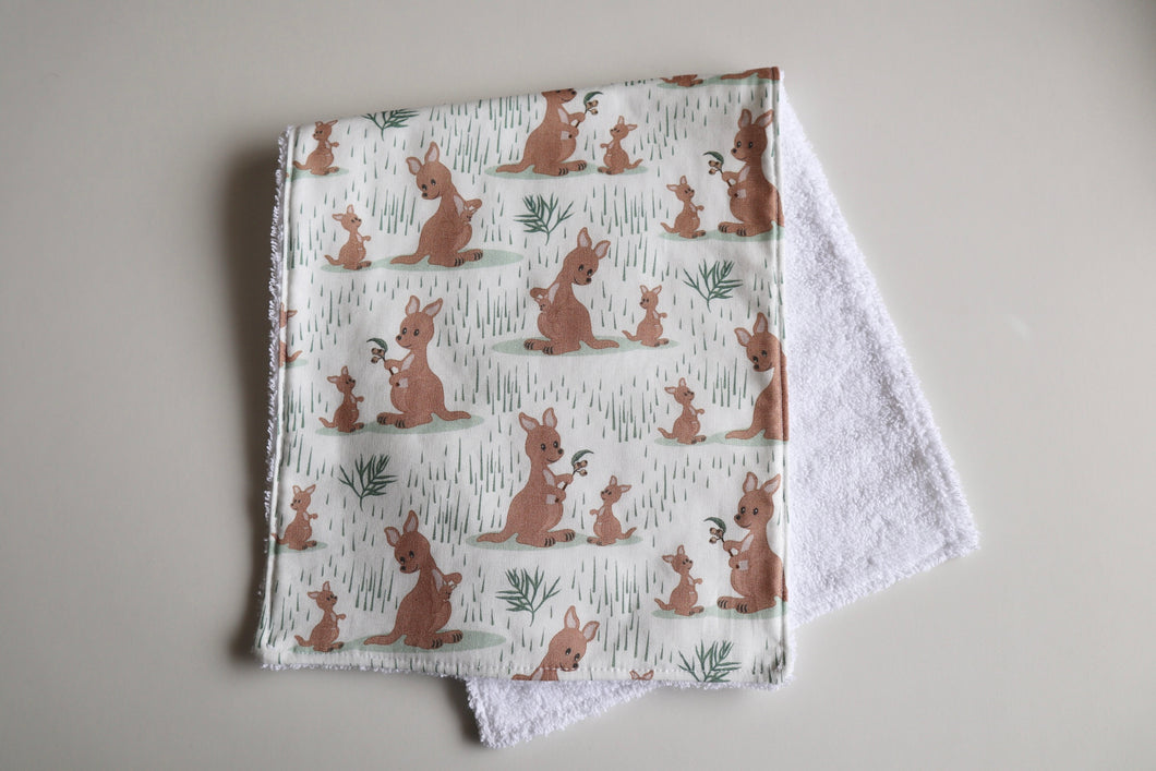 Kangaroo Buddies Burp Cloth