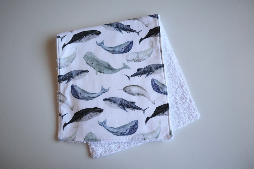 Ocean Creatures Burp Cloth