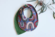 Load image into Gallery viewer, Navy Retro Rainbow Bib
