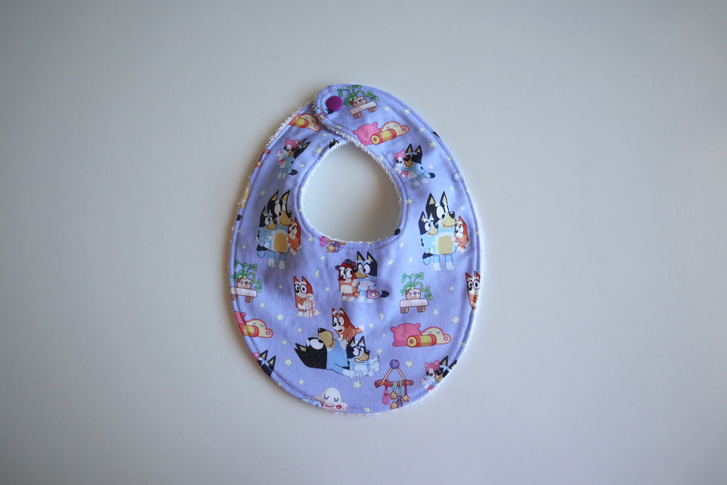 Mauve Bluey Bib