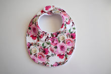 Load image into Gallery viewer, Pretty Pink Roses Bib
