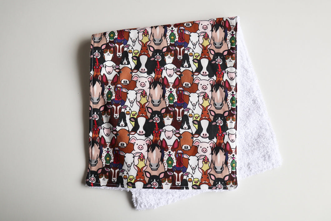 Farmyard Friends Burp Cloth