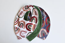 Load image into Gallery viewer, White Retro Rainbow Bib
