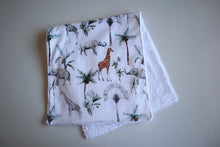 Load image into Gallery viewer, Grey Safari Burp Cloth
