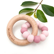 Load image into Gallery viewer, BEEHIVE Silicone and Beech Wood Teether
