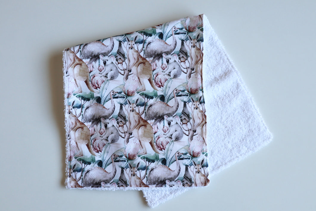 Flora and Fauna Burp Cloth