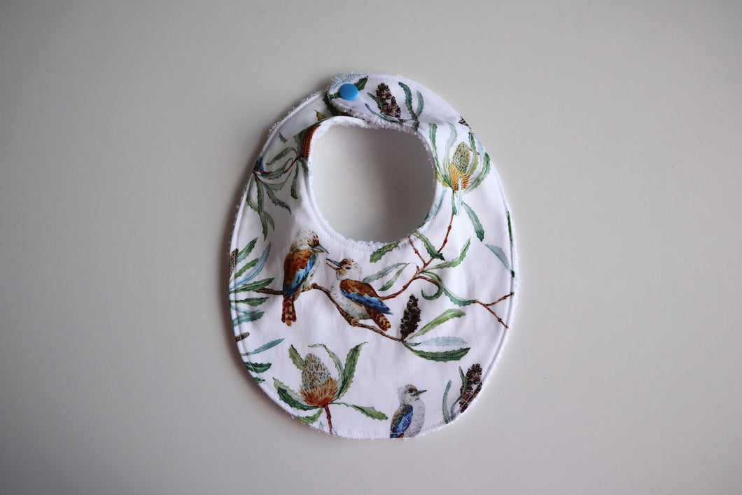 Blue Kookaburra Bib