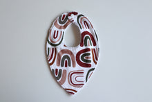 Load image into Gallery viewer, White Retro Rainbow Bib

