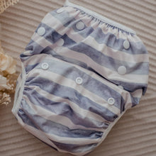 Load image into Gallery viewer, Slate Stripe Swimming Nappy
