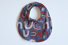 Load image into Gallery viewer, Navy Retro Rainbow Bib
