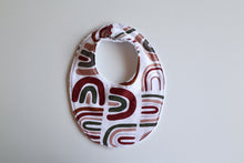 Load image into Gallery viewer, White Retro Rainbow Bib
