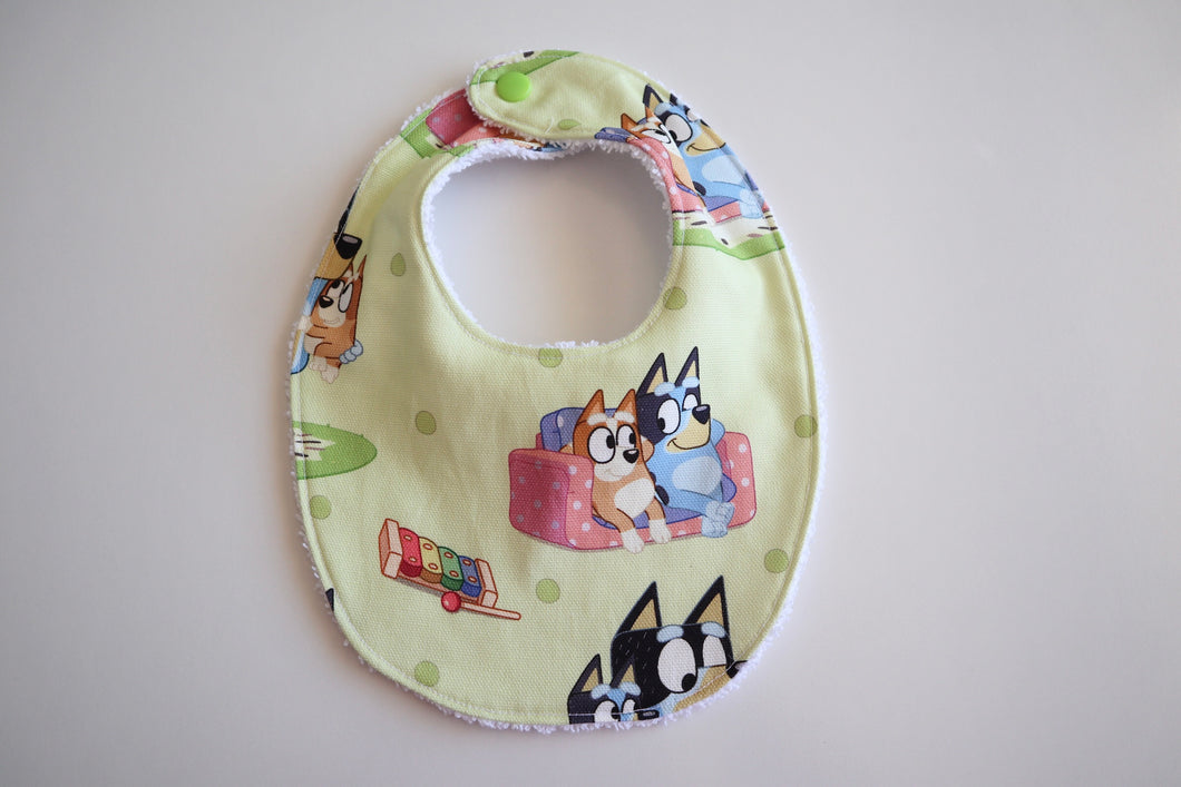 Lime Bluey Bib