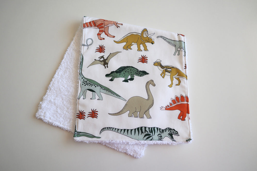 Jurassic Burp Cloth