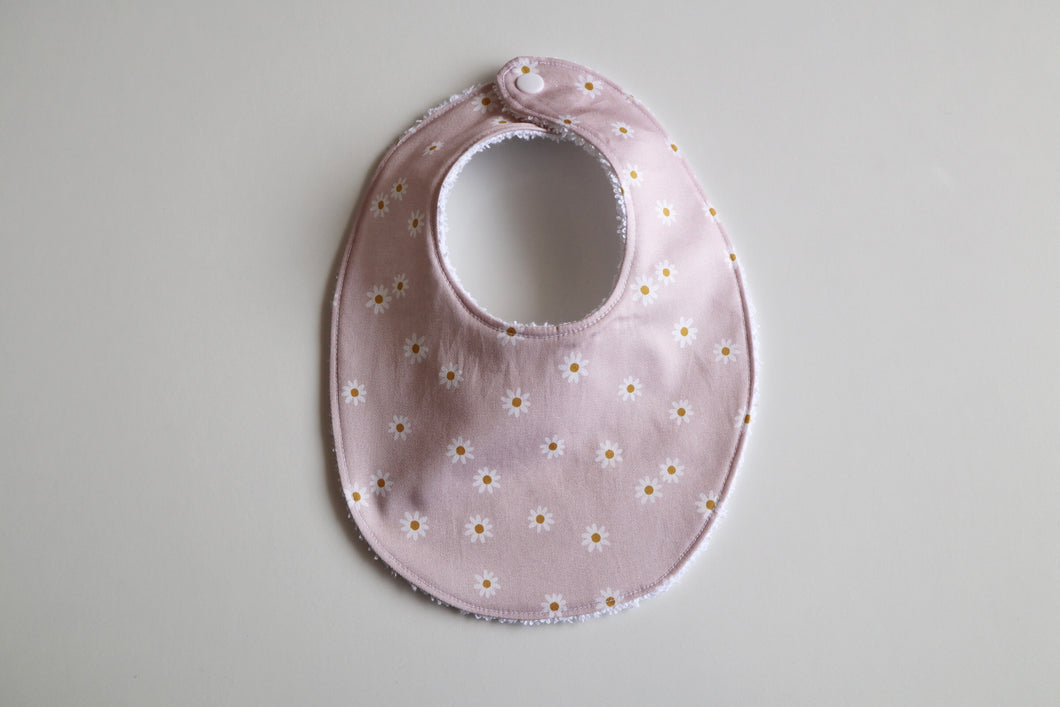 Pink Daisy Bib