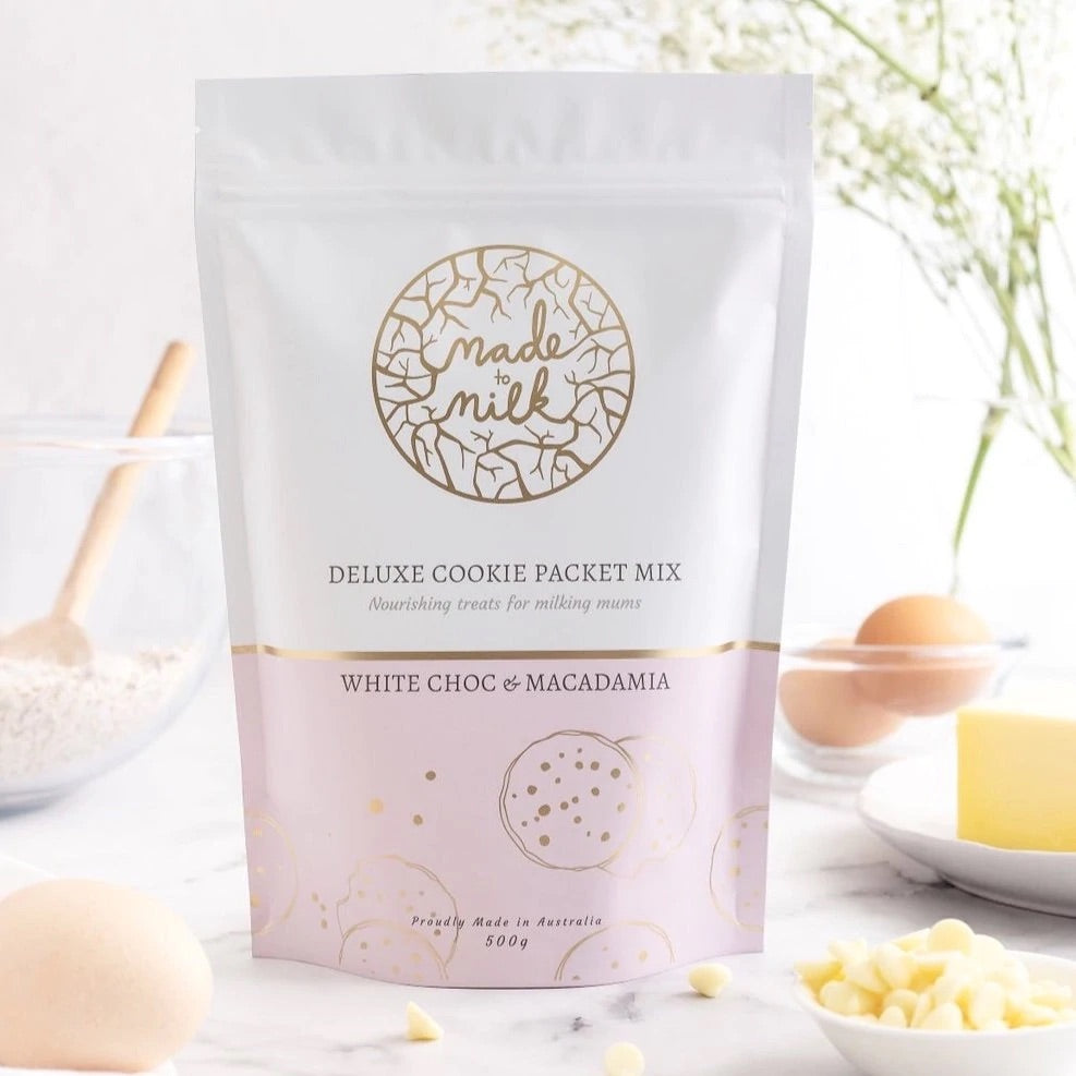 White Choc & Macadamia Cookie Packet Mix